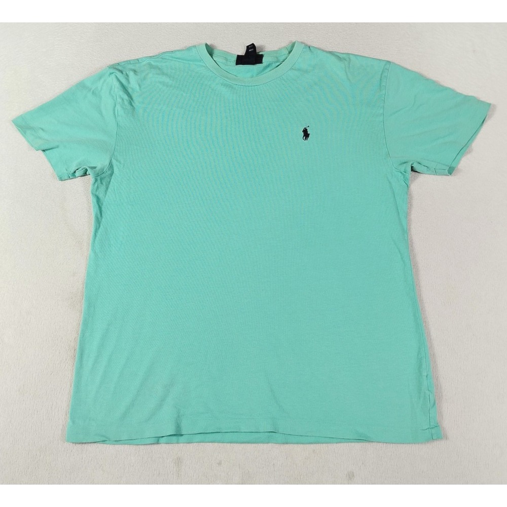 Vintage Polo Ralph Lauren Shirt Mens Small Green Classic Fit Pony Logo Casual